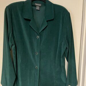 Notations Green Blazer, Size XL